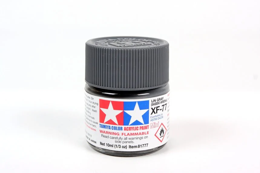 Tamiya Mini Acrylic 10 ml - XF-77 IJN Gray (Sasebo Arsenal) Matte Finish