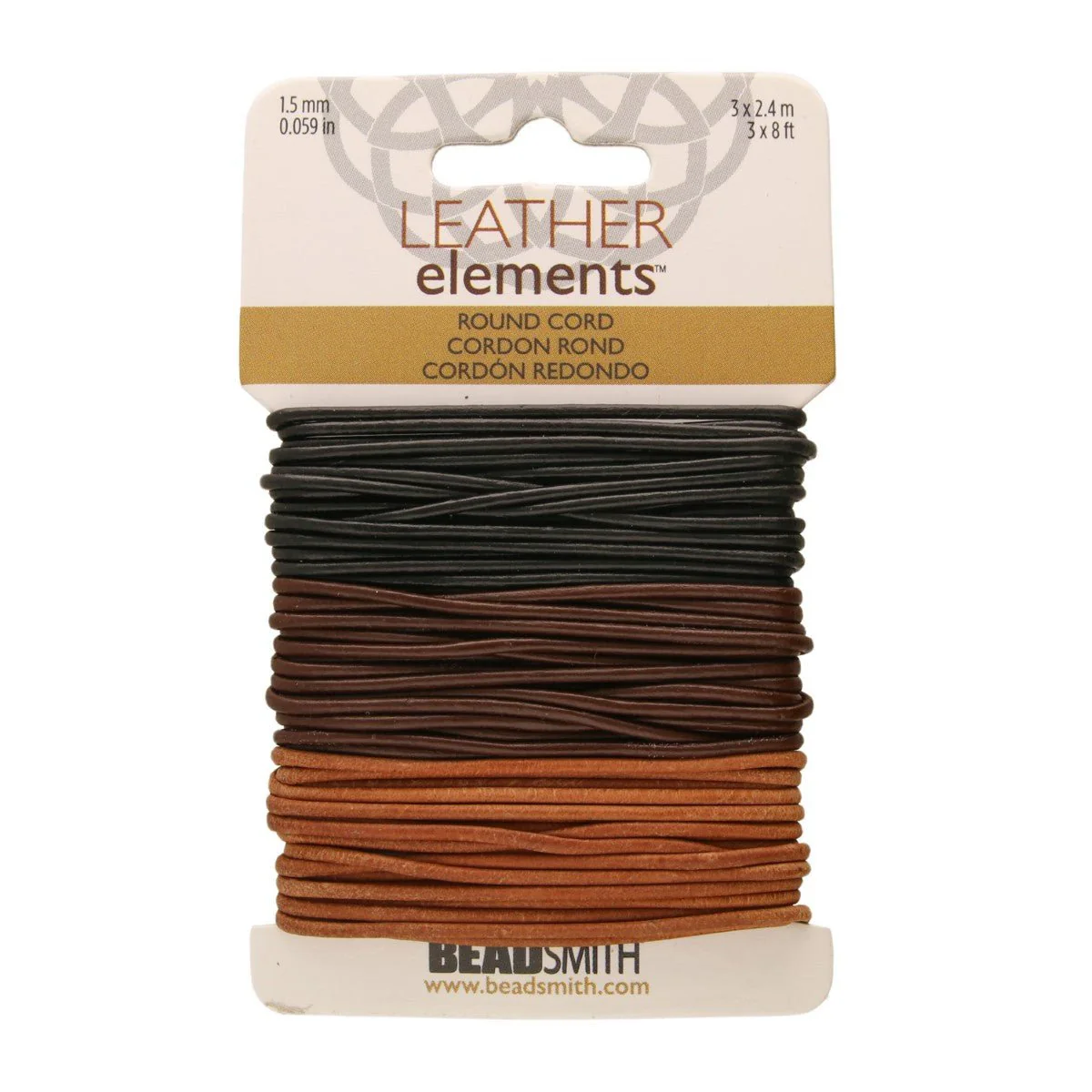 Indian Leather Cord 1.5mm - 24 foot - Assorted Colors
