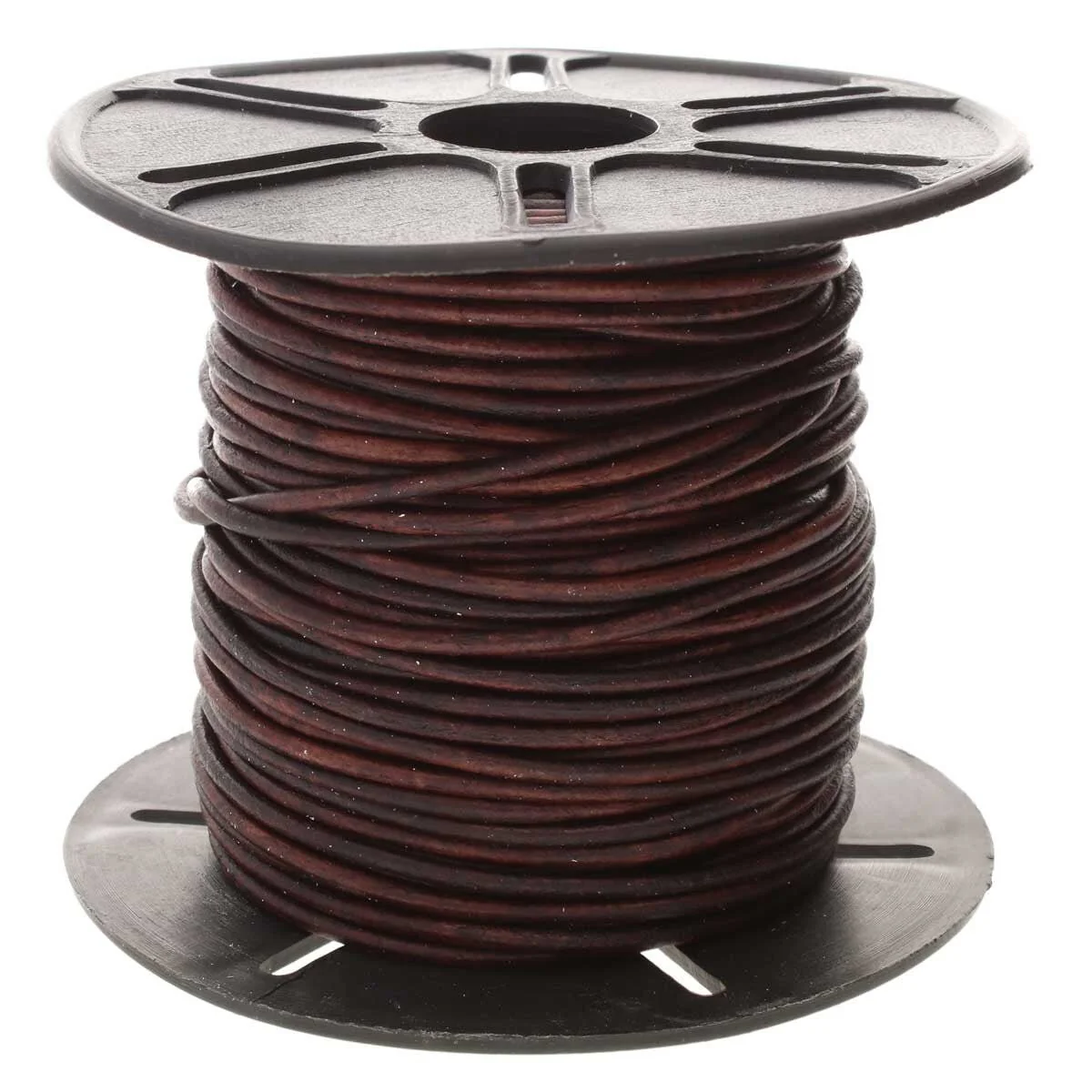 Indian Leather Cord 1.5mm - 25 Yards - Dyed Antique Brown
