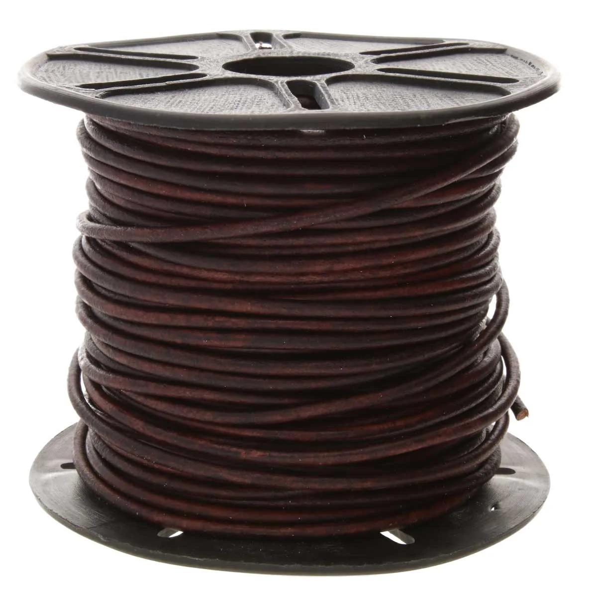Indian Leather Cord 2mm - 25 Yards - Dyed Antique Brown