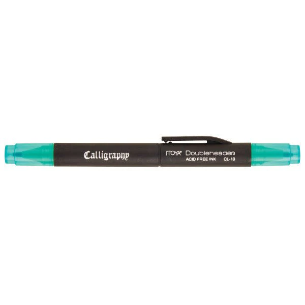 Itoya Doubleheader Calligraphy Marker 1.5 mm and 3.0 mm - Green