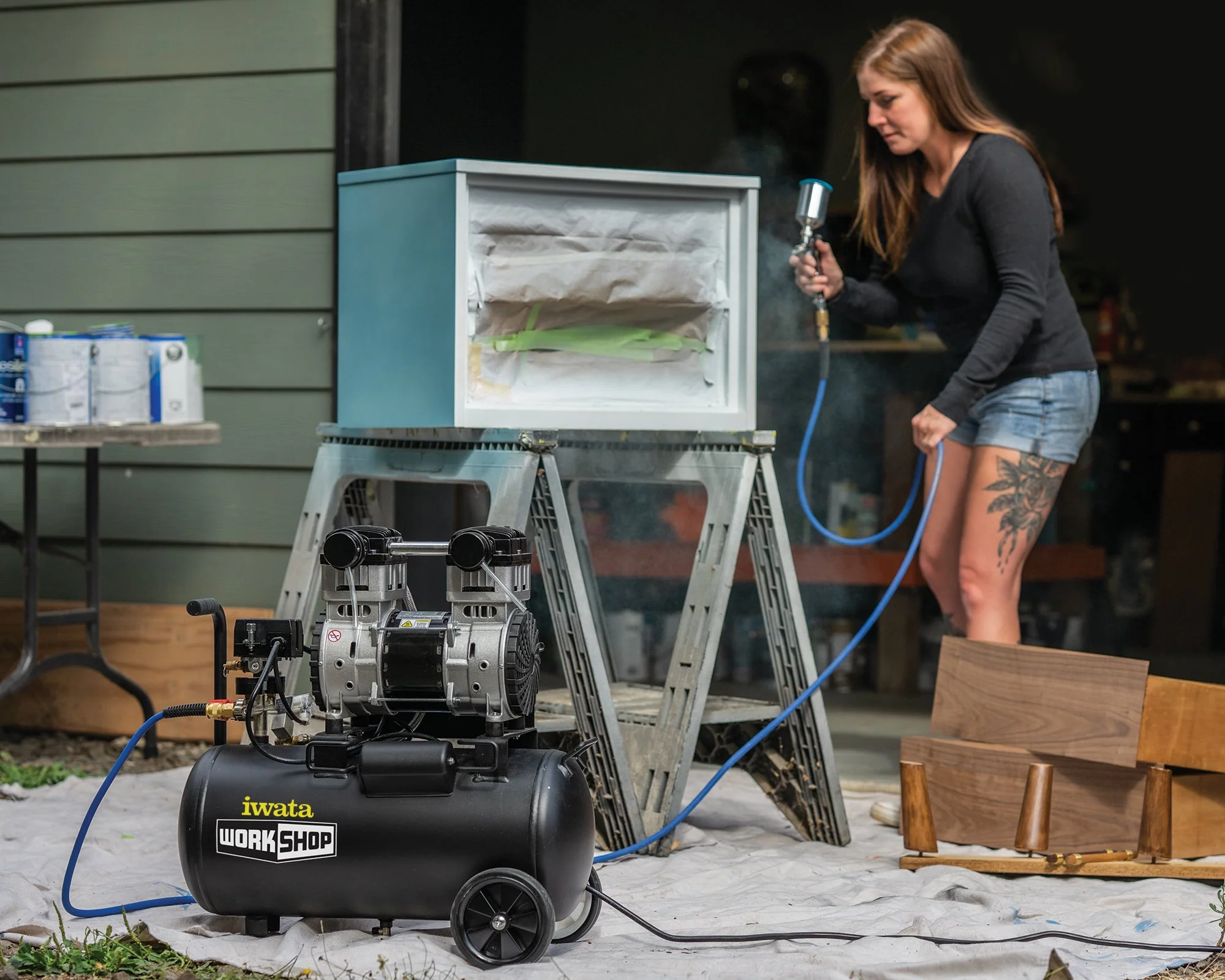 Iwata Workshop IWC28S Quiet Air Compressor (Not shippable to Alaska or Hawaii) - Image 3