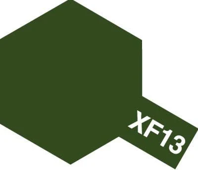 Tamiya Mini Acrylic 10 ml - XF-13 J.A. Green Matte Finish - Image 2