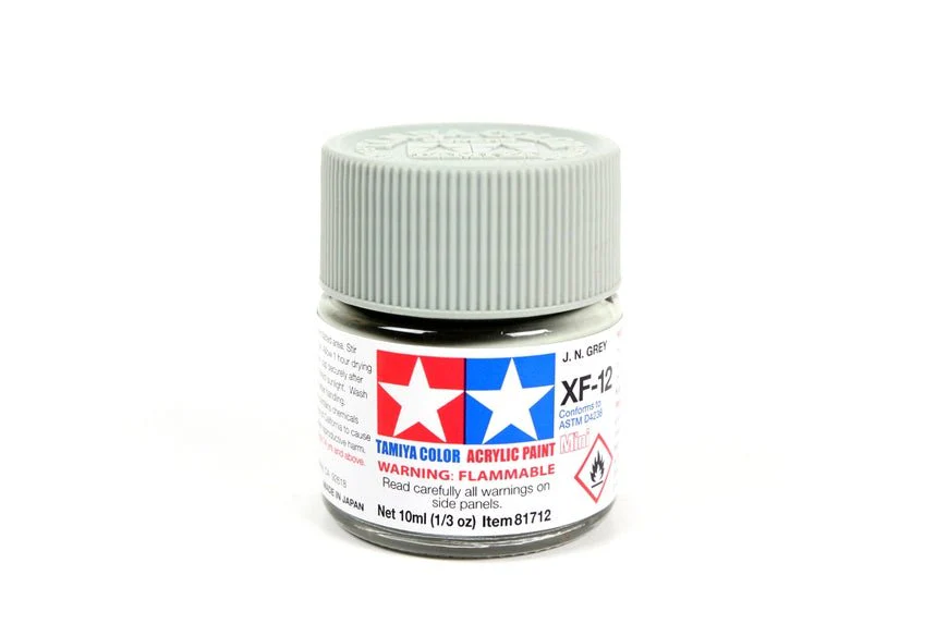 Tamiya Mini Acrylic 10 ml - XF-12 J.N. Gray Matte Finish