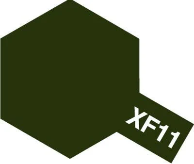 Tamiya Mini Acrylic 10 ml - XF-11 J.N. Green Matte Finish - Image 2