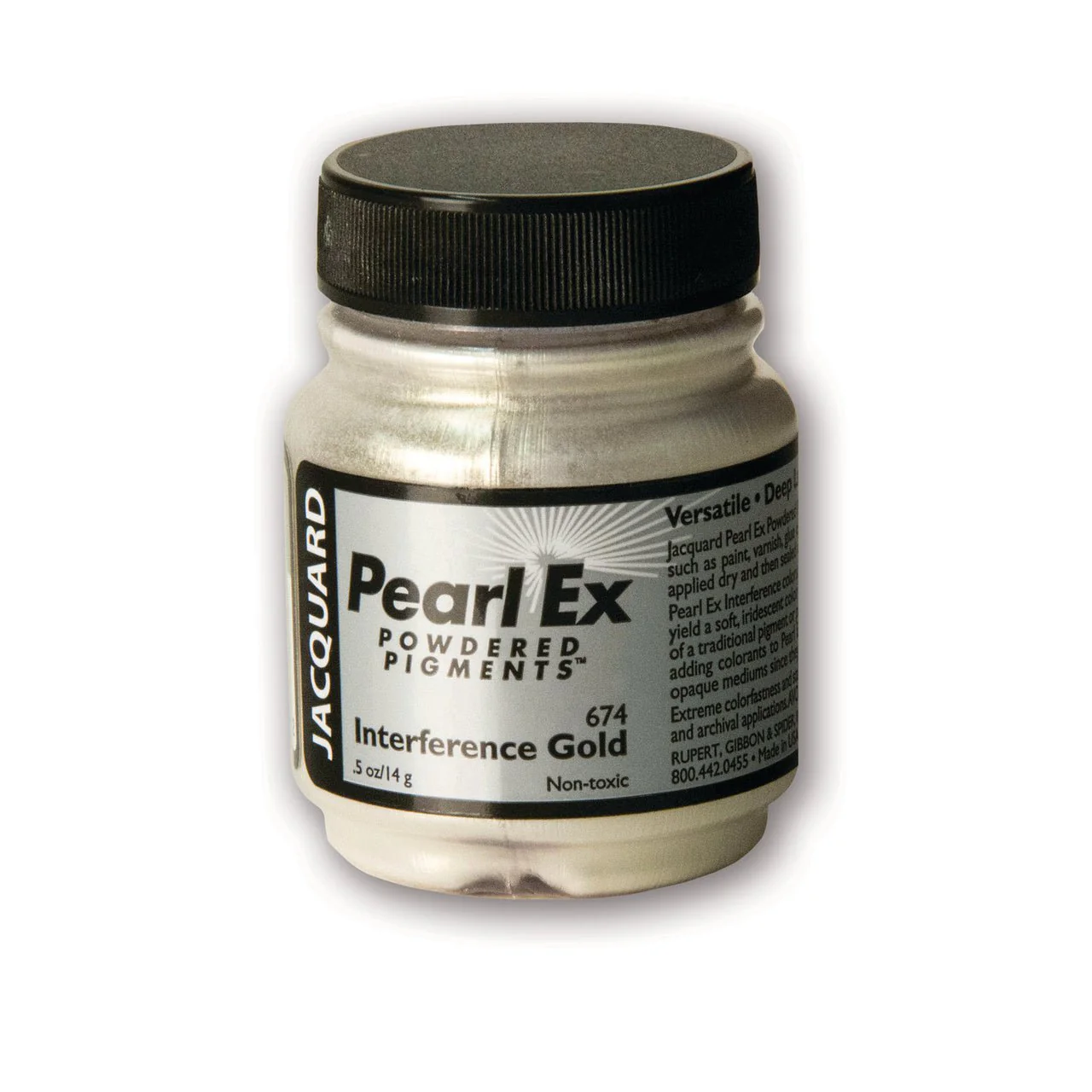Jacquard Pearl-Ex Powdered Pigment .5 Oz Interference Gold