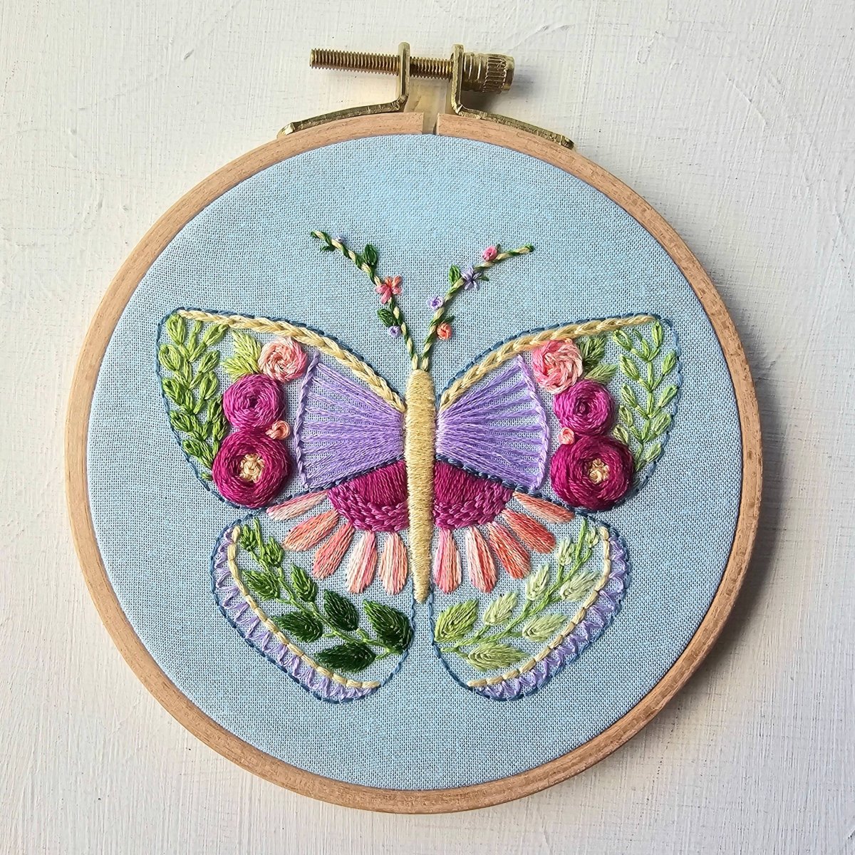 Jessica Long Embroidery - Beginner Butterfly Sampler hand embroidery kit - Image 7