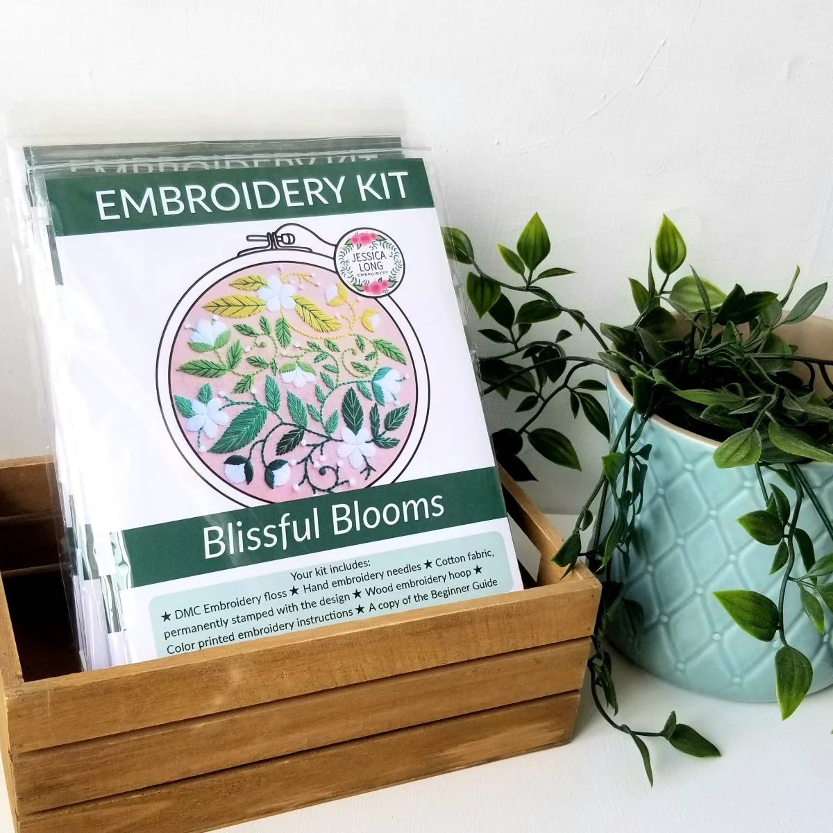 Jessica Long Embroidery - Blissful Blooms Beginner Embroidery Kit - Image 3