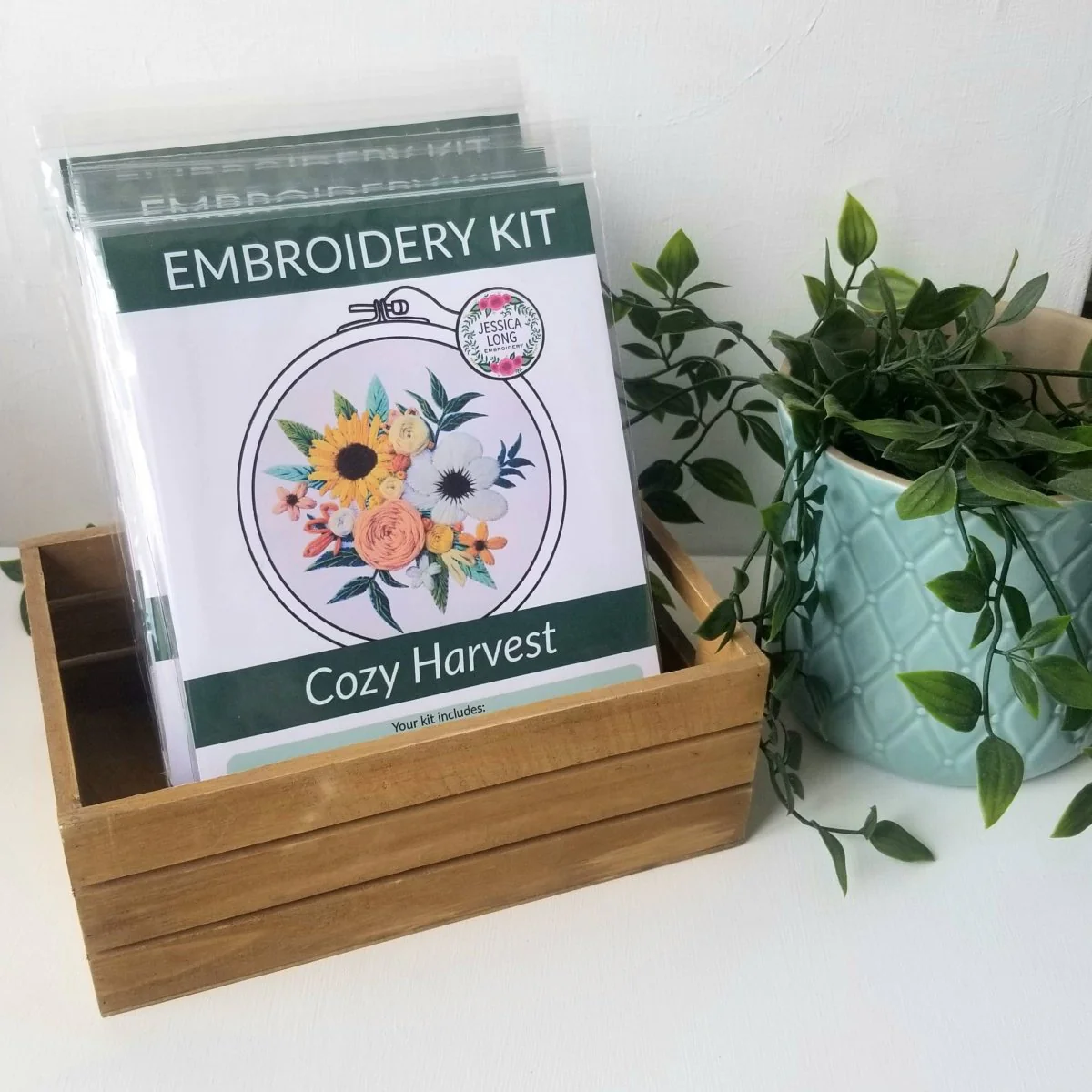 Jessica Long Embroidery - Cozy Harvest Beginner Embroidery Kit