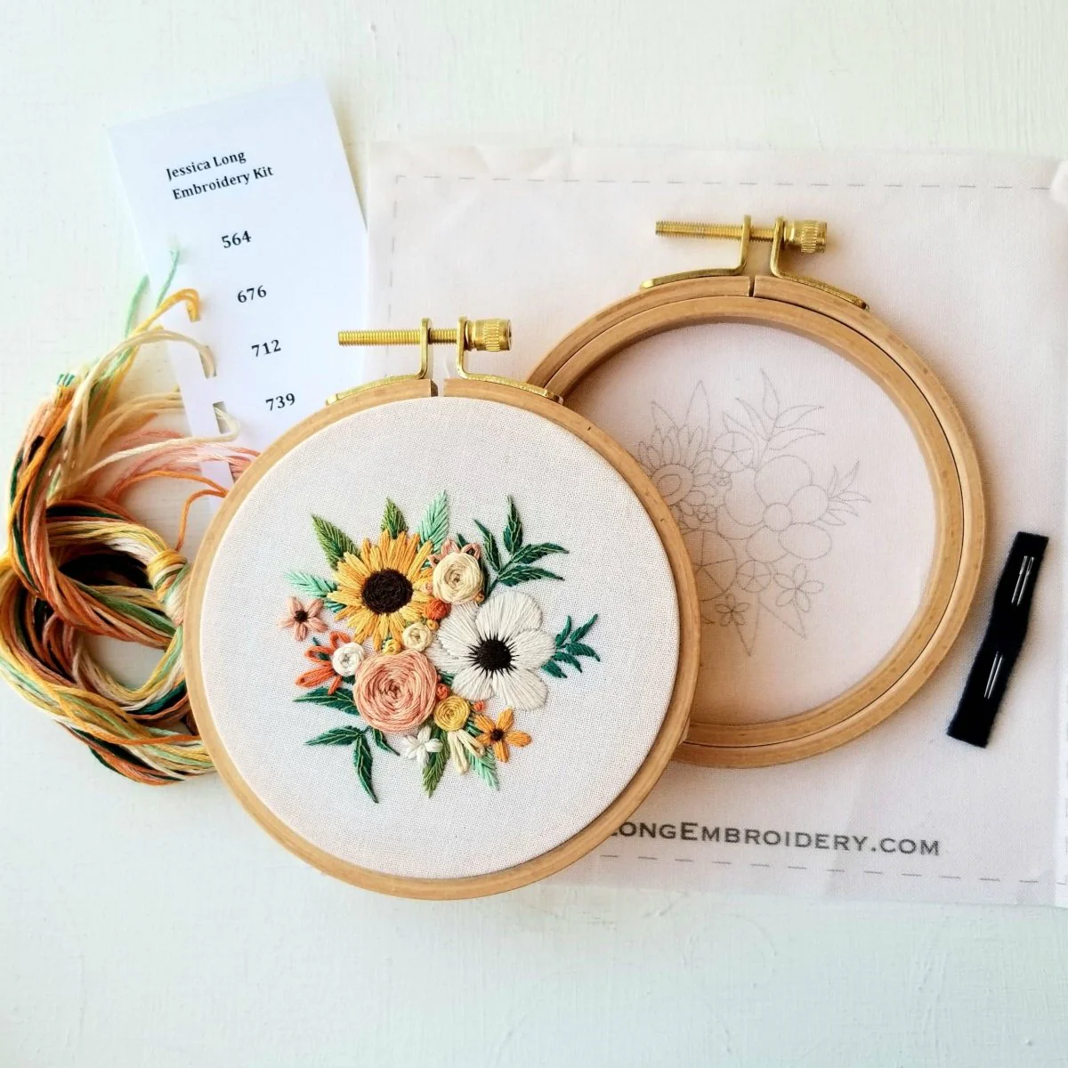 Jessica Long Embroidery - Cozy Harvest Beginner Embroidery Kit - Image 4