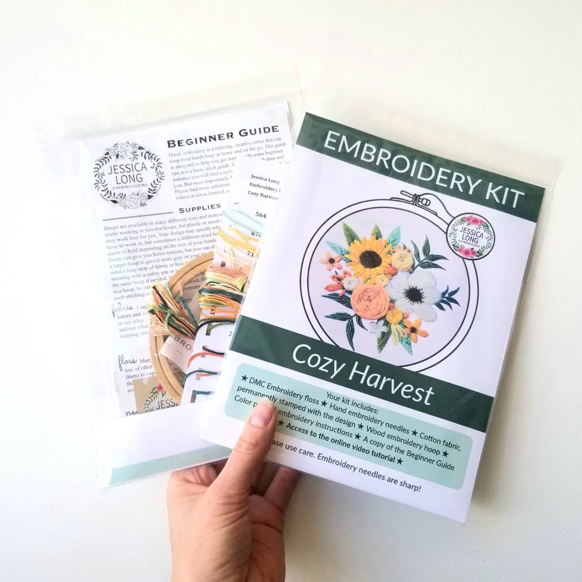 Jessica Long Embroidery - Cozy Harvest Beginner Embroidery Kit - Image 5