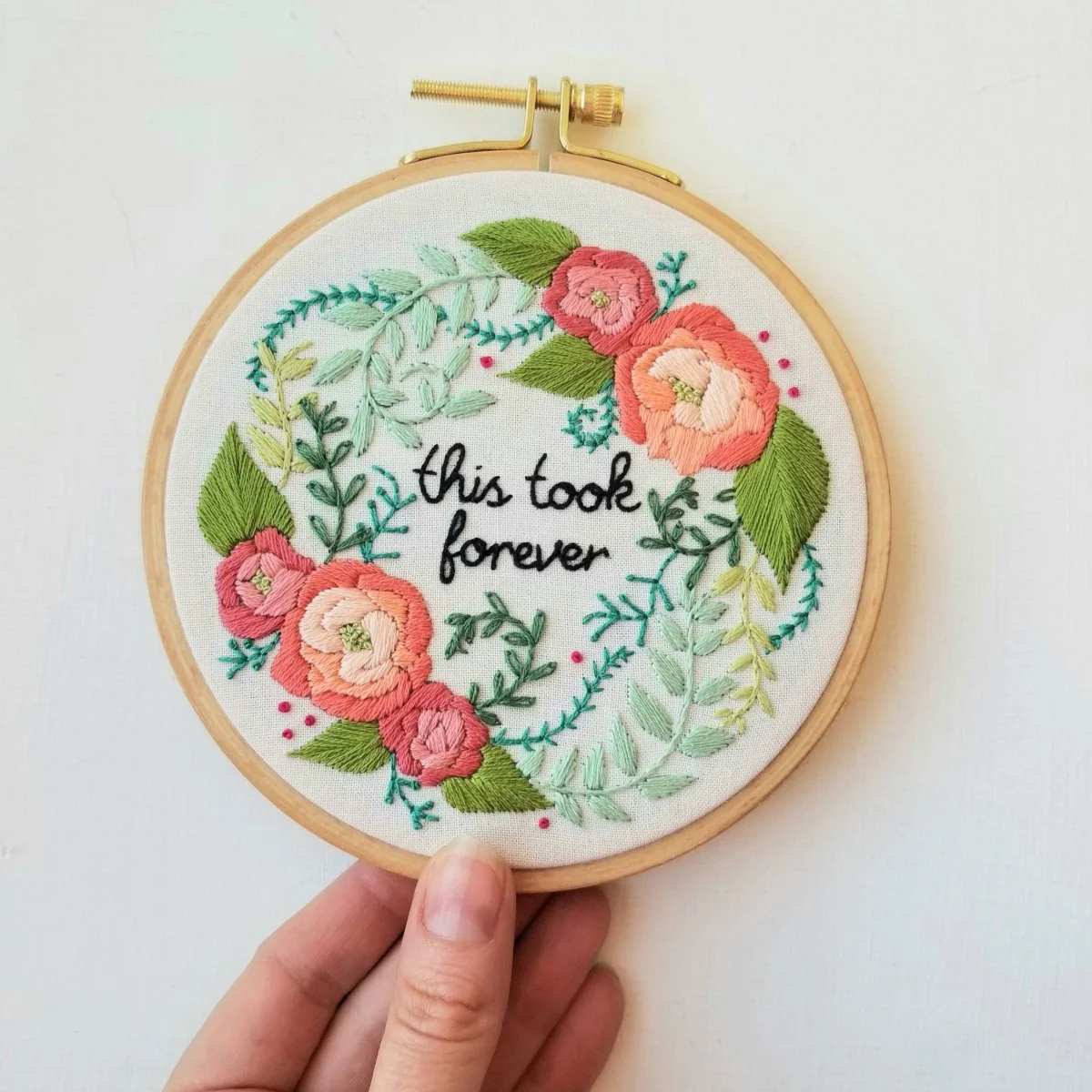 Jessica Long Embroidery - Delicate Roses Beginner Embroidery Kit