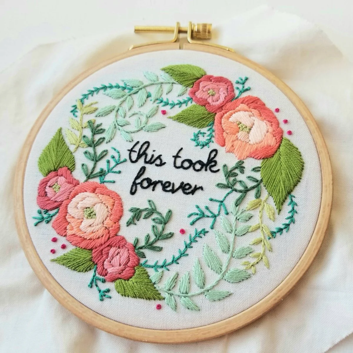 Jessica Long Embroidery - Delicate Roses Beginner Embroidery Kit - Image 5