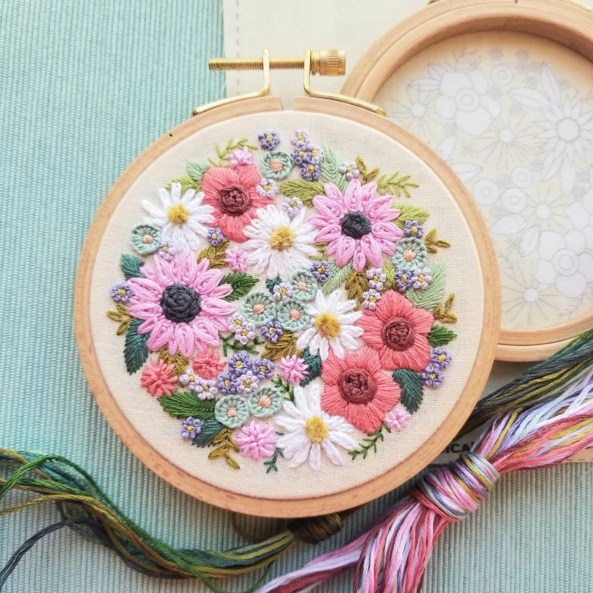 Jessica Long Embroidery - Wildflower Sampler Embroidery Craft Kit