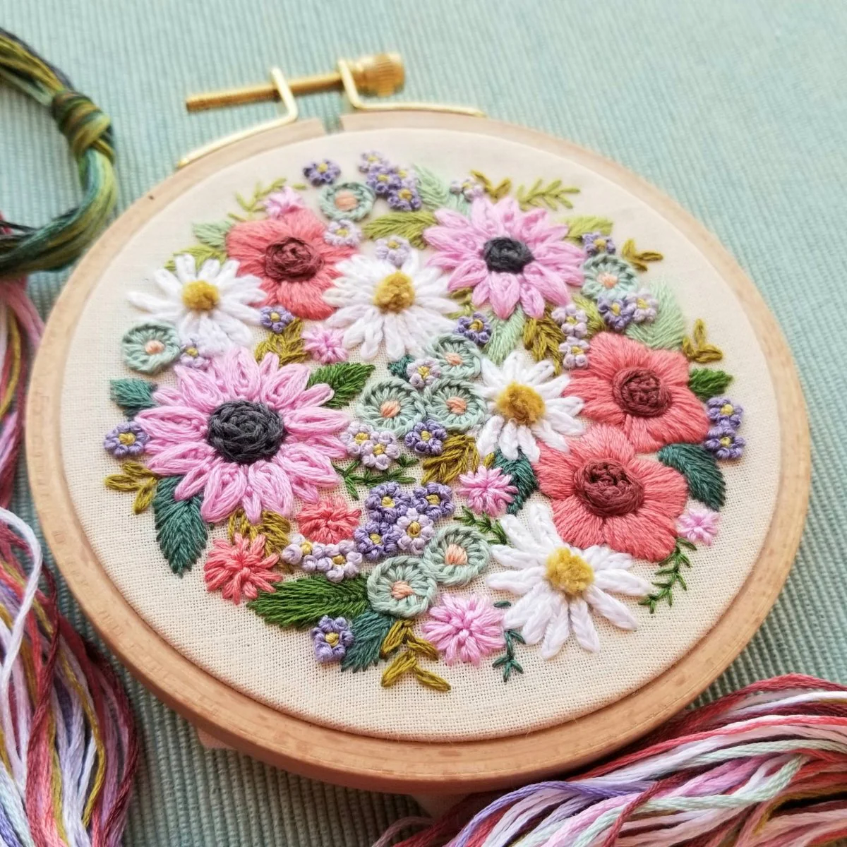Jessica Long Embroidery - Wildflower Sampler Embroidery Craft Kit - Image 2
