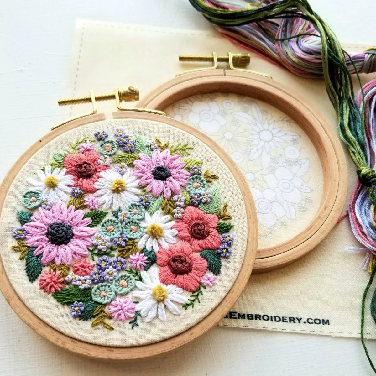 Jessica Long Embroidery - Wildflower Sampler Embroidery Craft Kit - Image 4