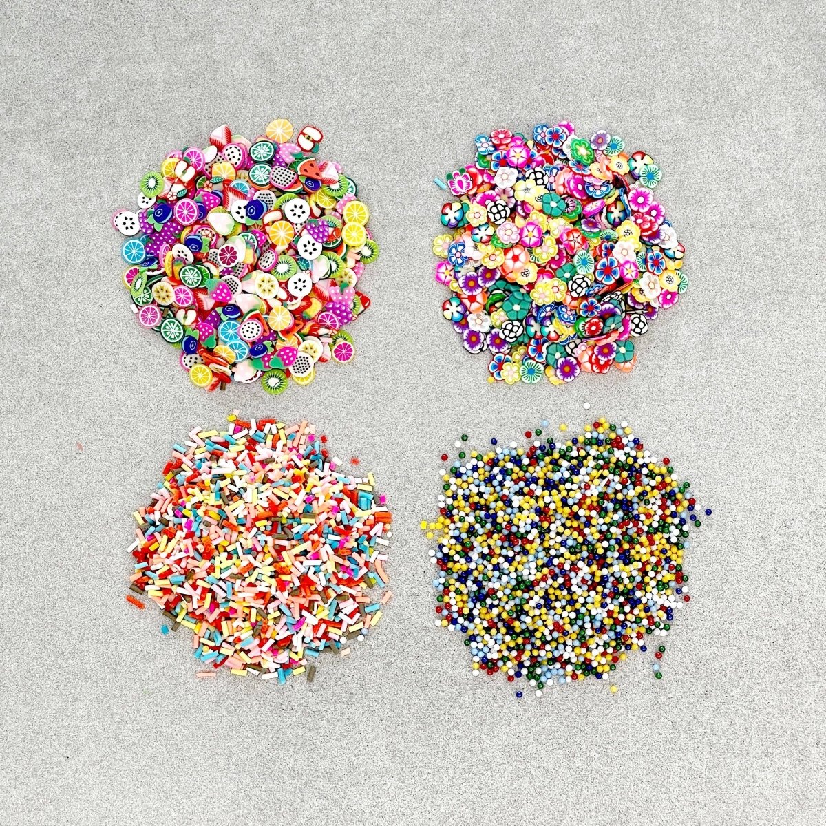 Jewelry Made by Me - Fruit, Flowers, and Sprinkels Polymer Clay Resin Craft Inclusions