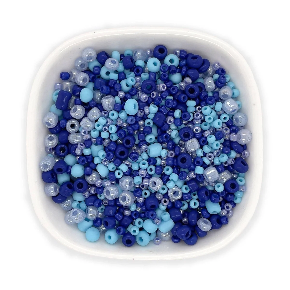 Jewelry Made by Me - Mixed Seed Bead Assortment, Blue 60gm - Image 3