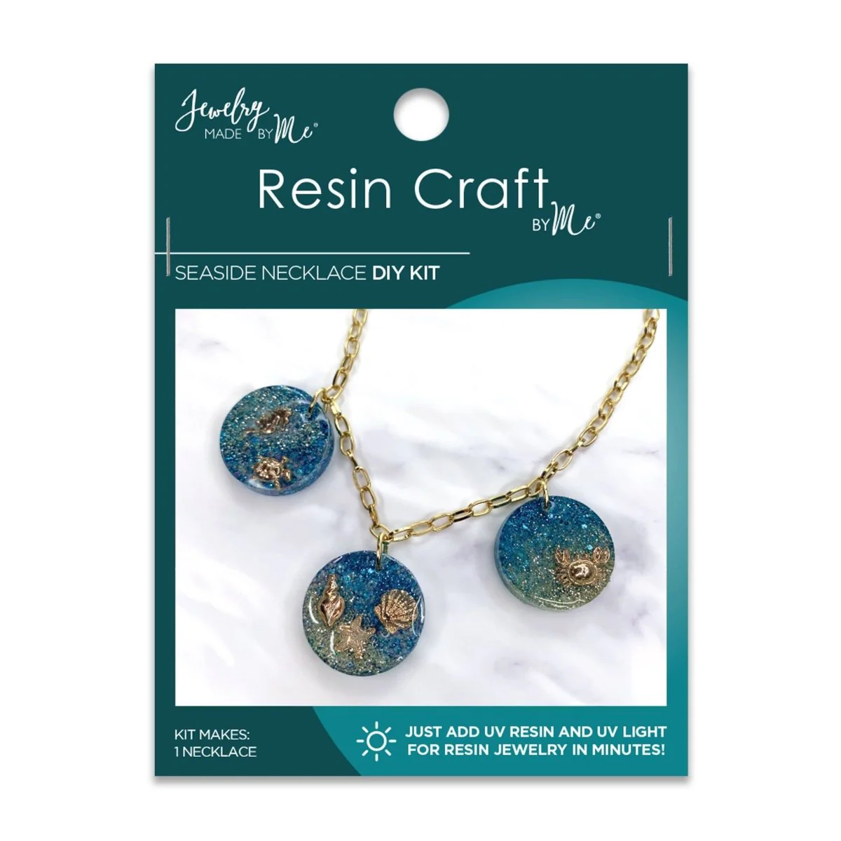 Jewelry Made by Me - Seaside Pendants UV Resin DIY Kit - Image 3