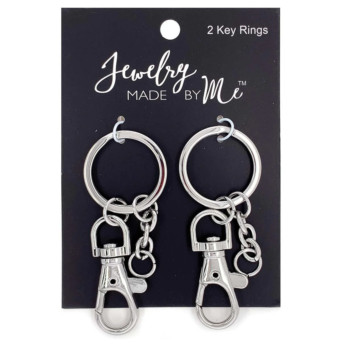 Key Ring - Silver - 2 Pack