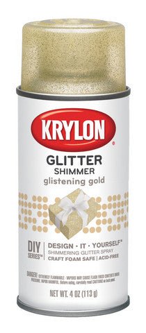 Krylon Glitter Shimmer Spray 4 oz - Glistening Gold
