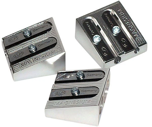KUM Magnesium-Alloy Metal Wedge Sharpener Double-Hole