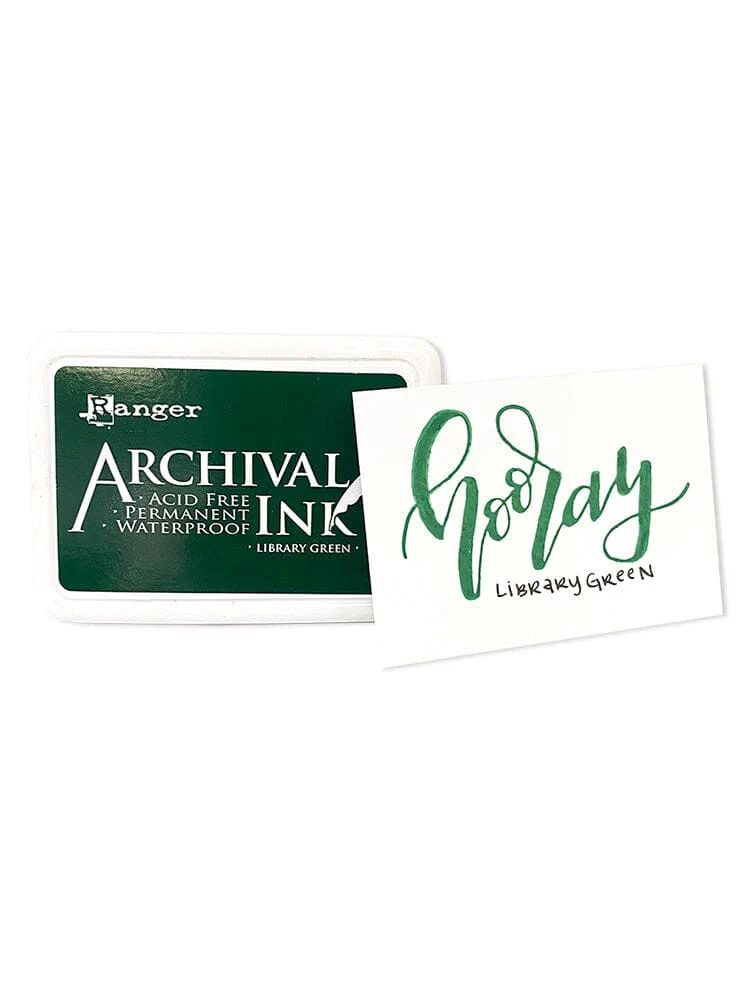 Ranger Archival 2.75"x4" Ink Pad - Library Green - Image 2