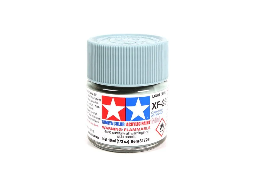 Tamiya Mini Acrylic 10 ml - XF-23 Light Blue Matte Finish