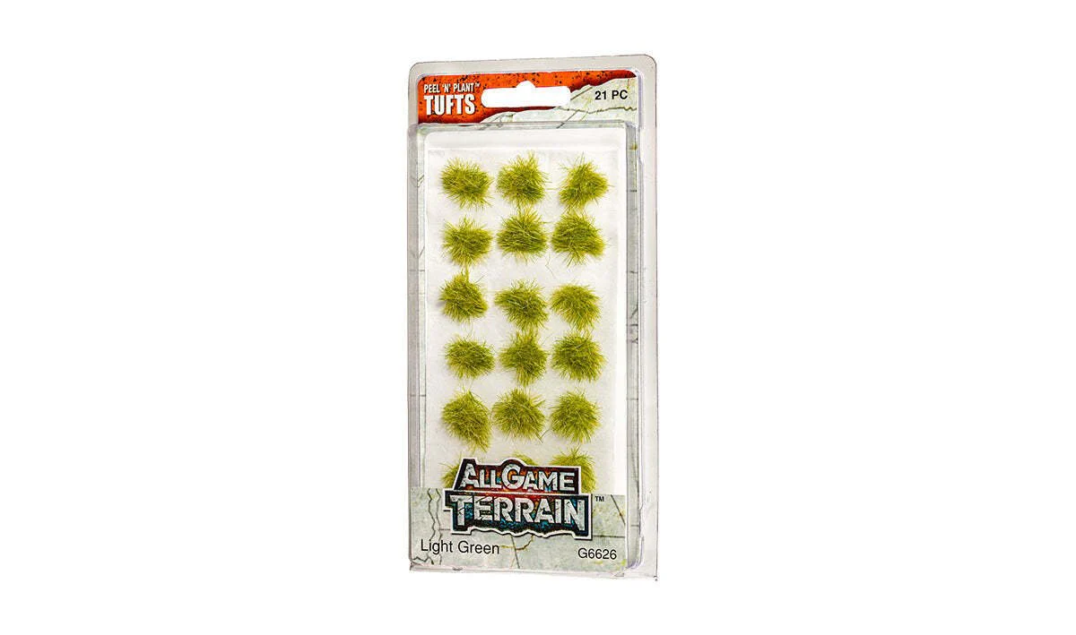 All Game Terrain - Peel 'n' Plant Tufts - Light Green Grass Tufts
