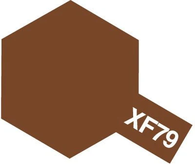 Tamiya Mini Acrylic 10 ml - XF-79 Linoleum Deck Brown Matte Finish - Image 2