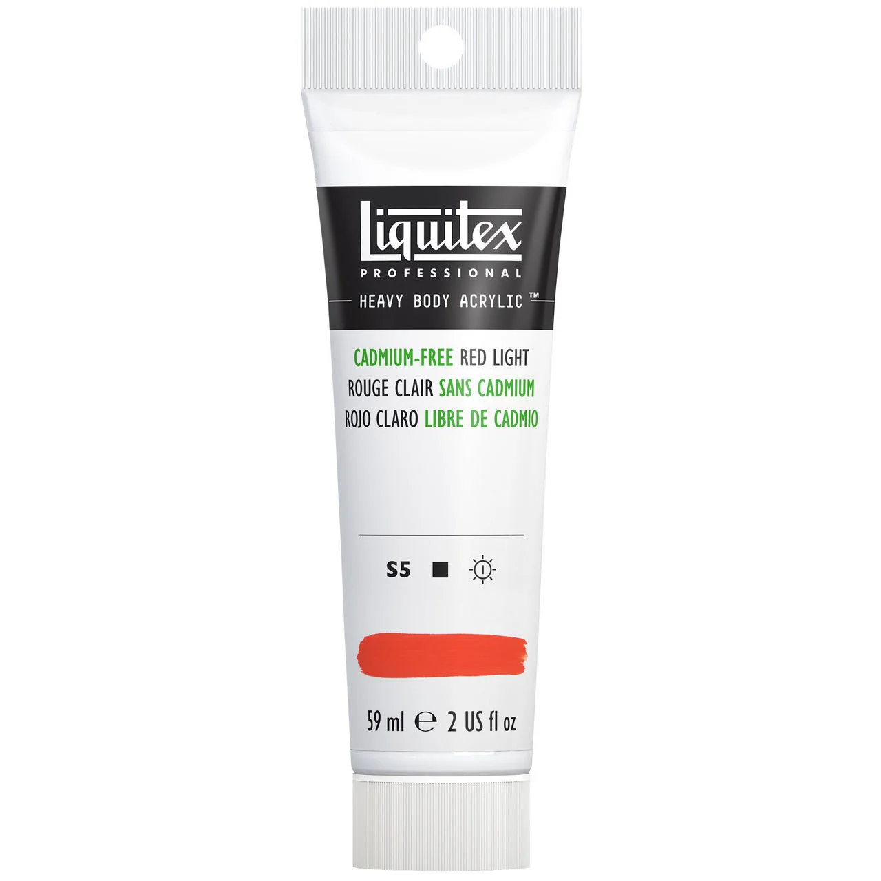 Liquitex Heavy Body Acrylic 2oz - Cadmium Free Red Light