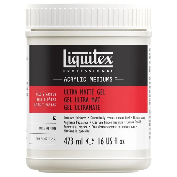 Liquitex Ultra Matte Gel Medium 16 oz. Jar