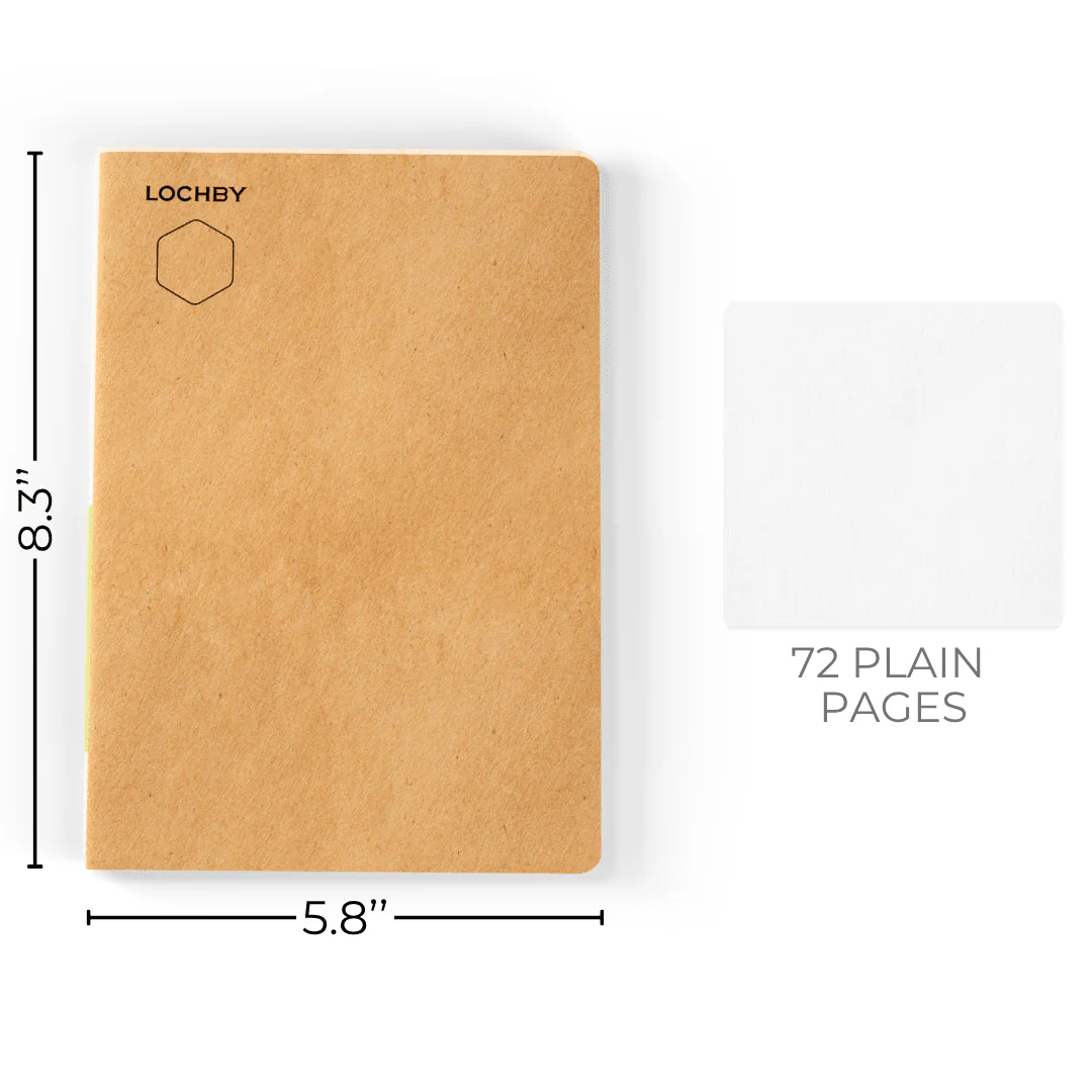 LOCHBY - A5 8.27” x 5.83” (21cm x 14.8cm), 72 page - Plain, 68 gsm - Image 3
