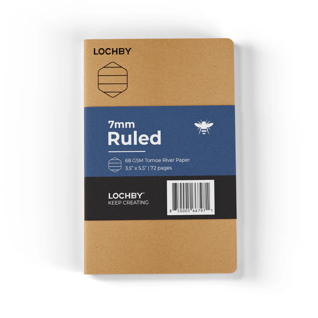 LOCHBY - Pocket-size 72 page - Ruled 7mm, 68 gsm - 5.5" x 3.5" - Image 7