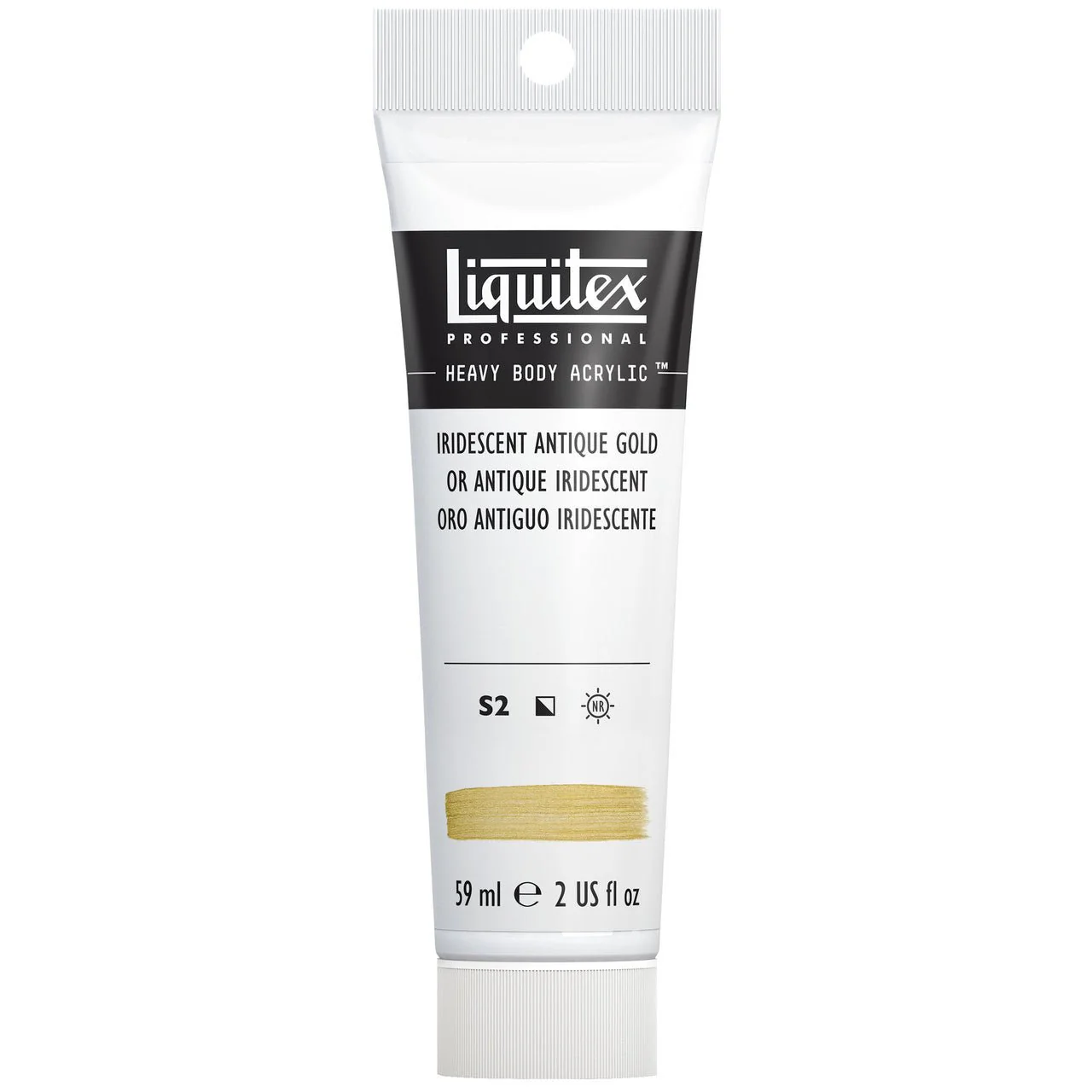 Liquitex Heavy Body Acrylic 2oz - Iridescent antique gold