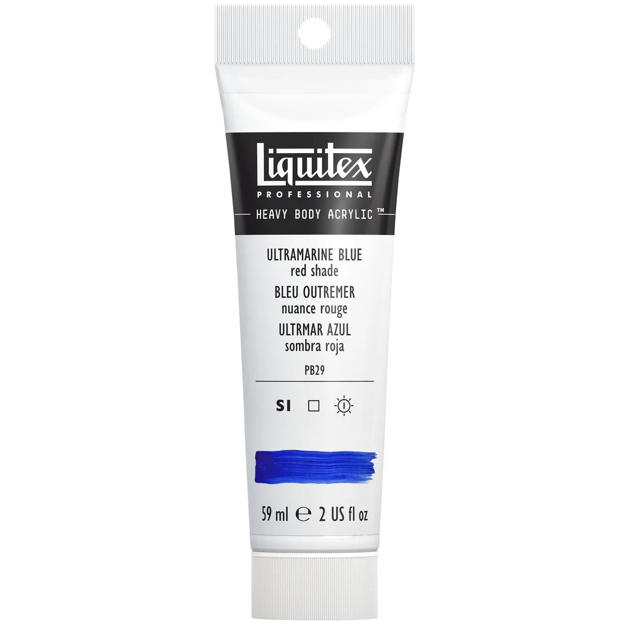 Liquitex Heavy Body Acrylic 2oz - Ultramarine blue (red shade)