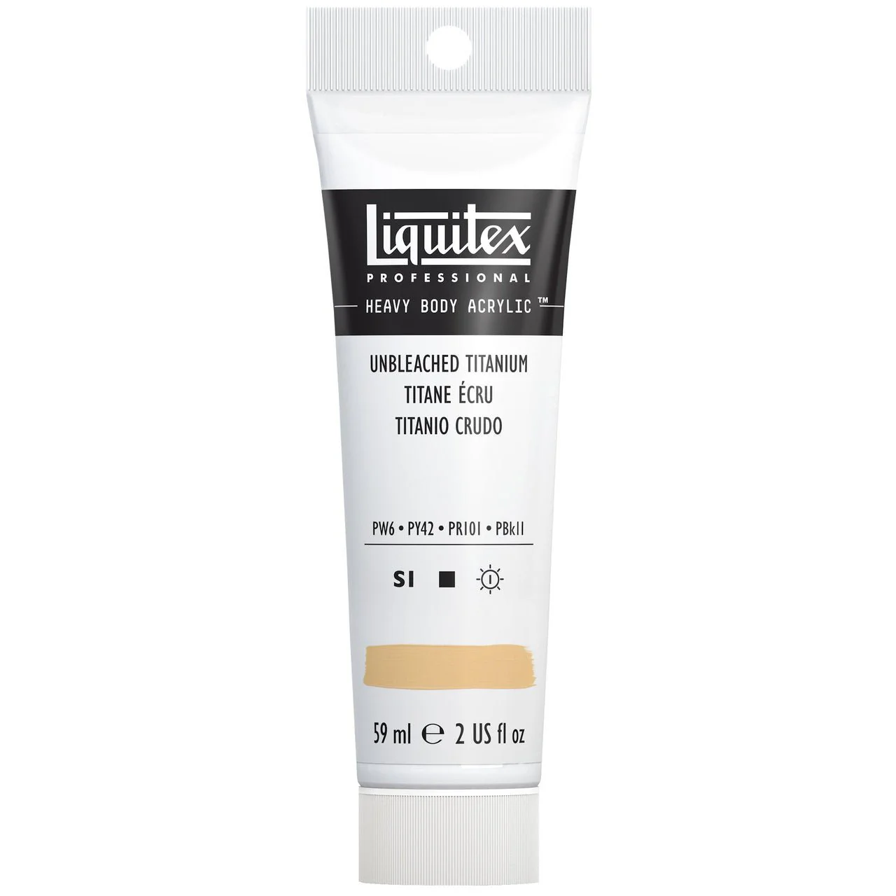 Liquitex Heavy Body Acrylic 2oz - Unbleached titanium