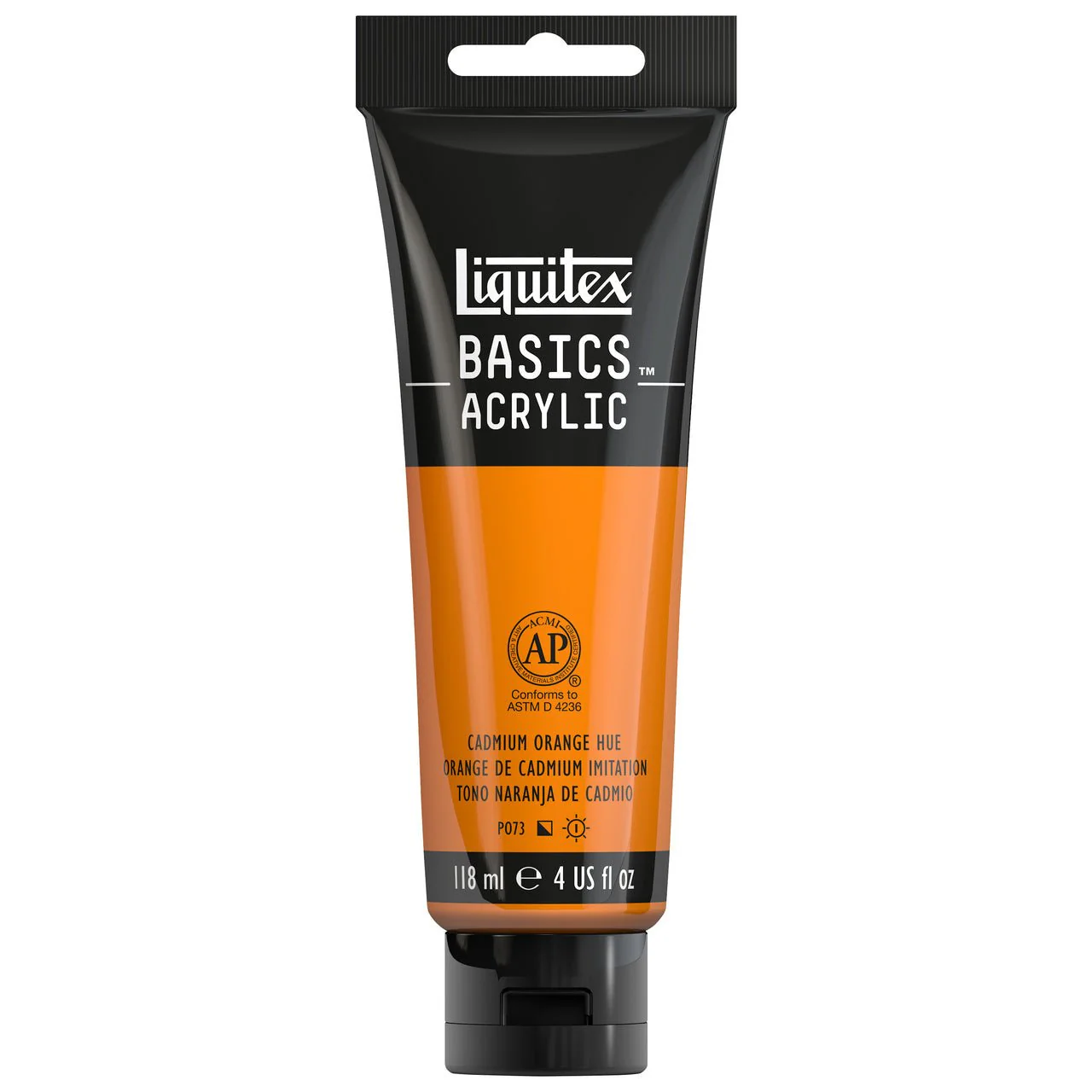 Liquitex BASICS 4 oz Cadmium Orange