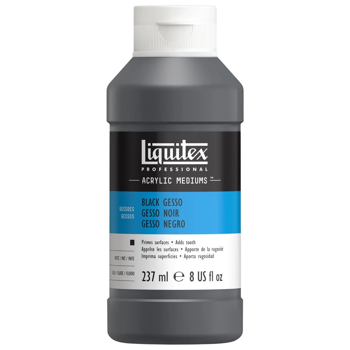 Liquitex Professional Black Acrylic Gesso - 8 OZ