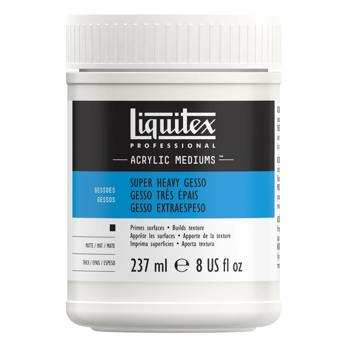 Liquitex Super Heavy Gesso 8 oz (237 ml)