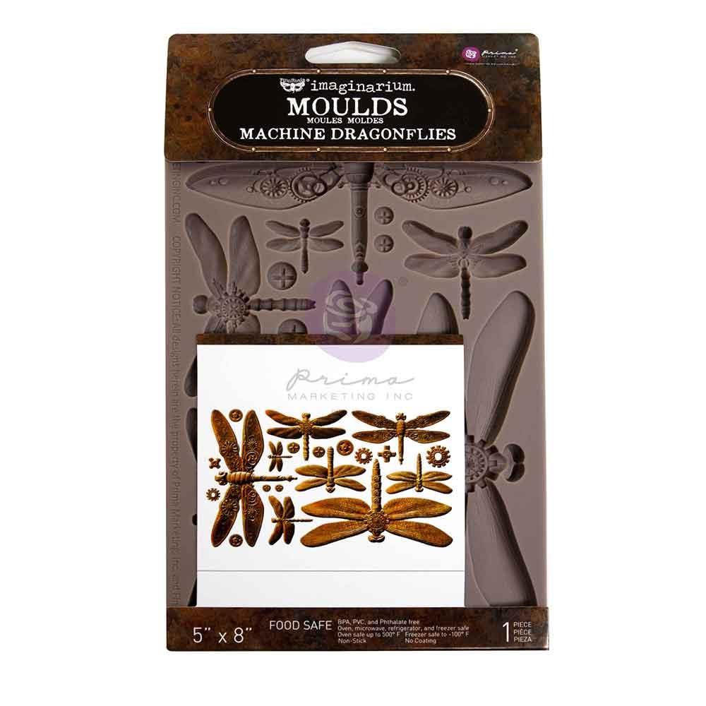Finnabair Decor Silicone Molds 5"x8"x8mm - Machine Dragonflies