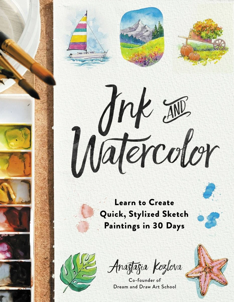Macmillan Publishers - Ink And Watercolor: Stylized Sketch Paintings In 30 Days