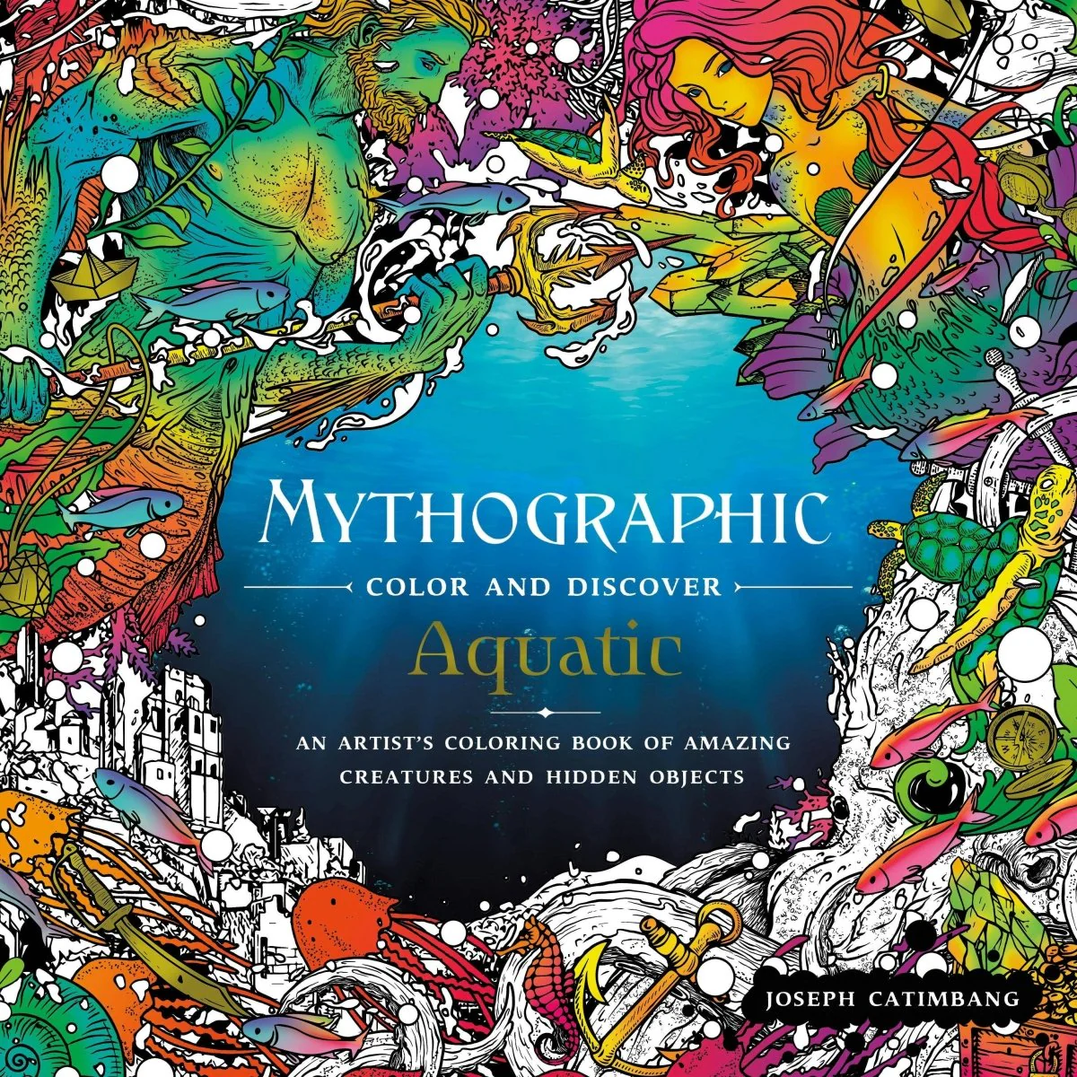 Macmillan Publishers - Mythographic Aquatic: Underwater Illusions Coloring Book