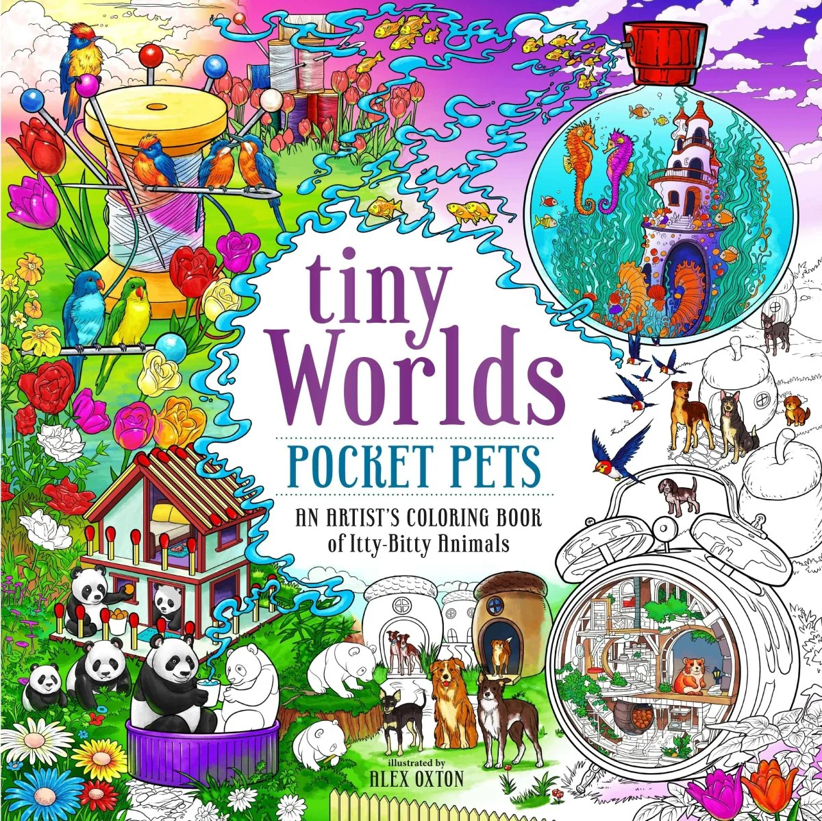 Macmillan Publishers - Tiny Worlds: Pocket Pets Artist’S Coloring Book