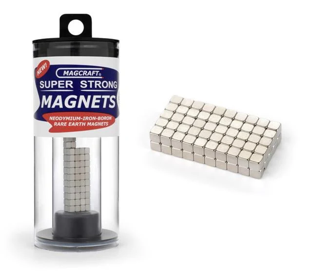 Magcraft 1/8" Rare Earth Cube Magnets (100)