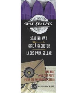 Manuscript Traditional Sealing Wax Sticks with Wick - 3 Pack - Lilac