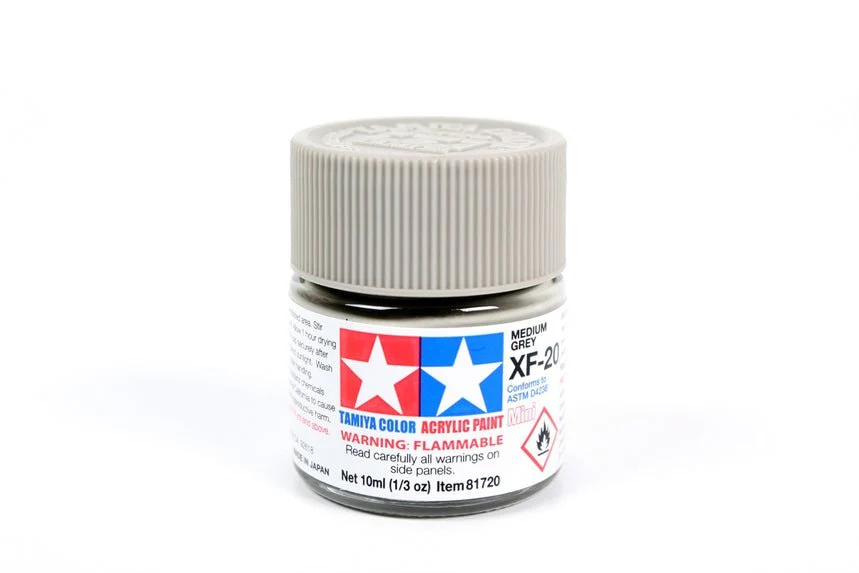 Tamiya Mini Acrylic 10 ml - XF-20 Medium Gray Matte Finish