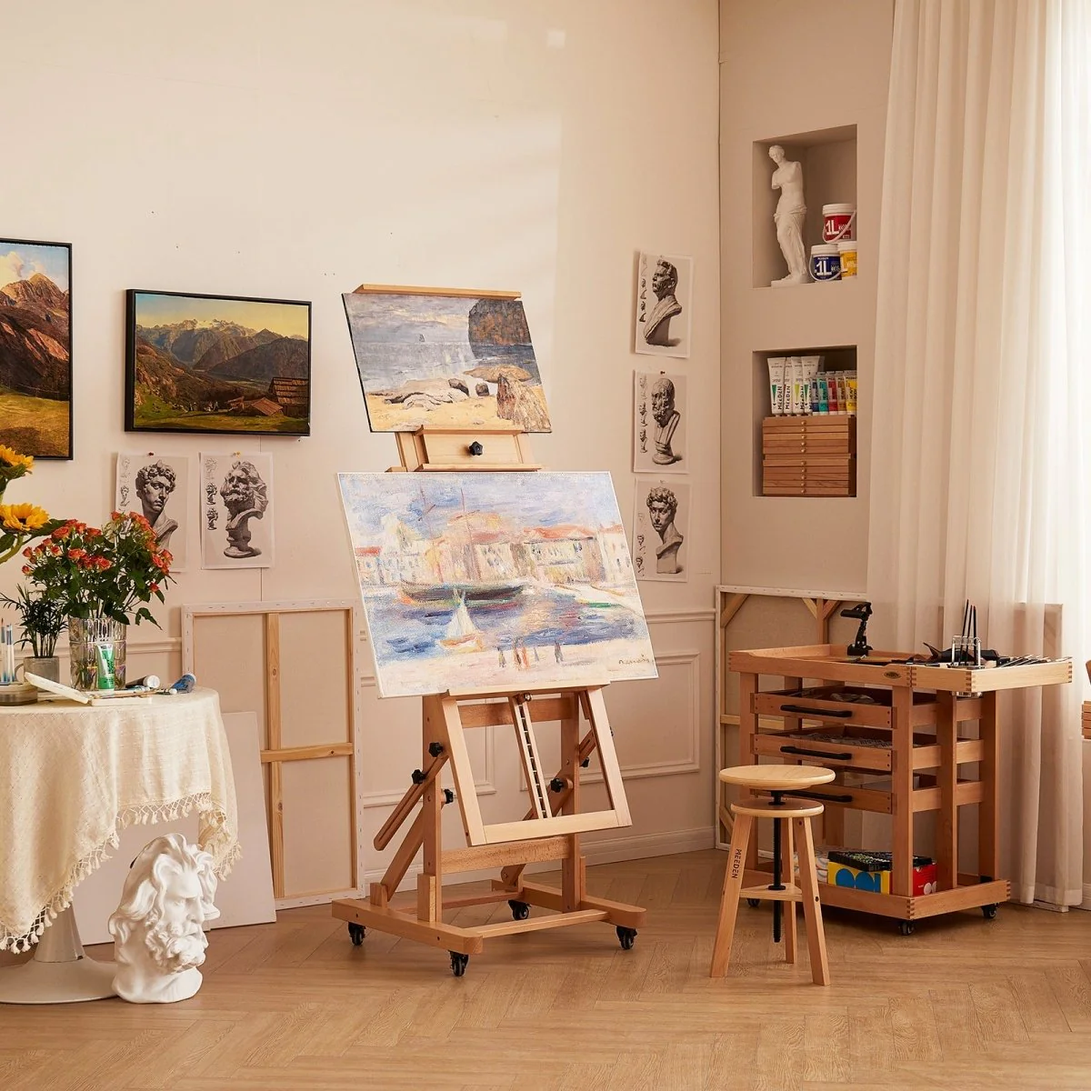 *Discontinued due to tarrifs* MEEDEN Deluxe Multi-Function Heavy Duty Large Artist Easel DHJ-3 - Image 2