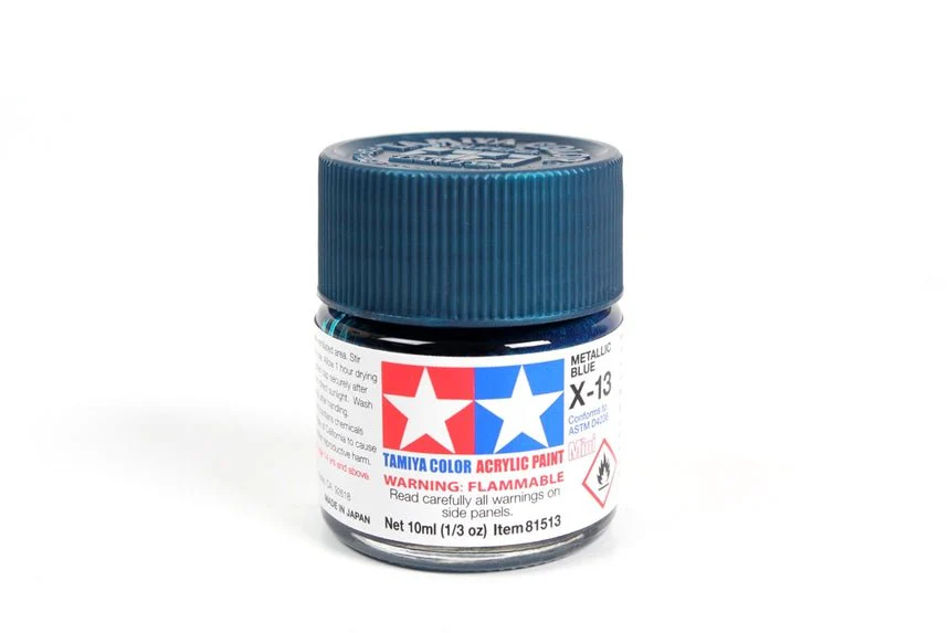 Tamiya Mini Acrylic 10 ml - X-13 Metallic Blue Gloss Finish