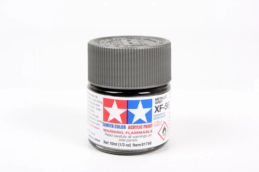 Tamiya Mini Acrylic 10 ml - XF-56 Metallic Gray Matte Finish